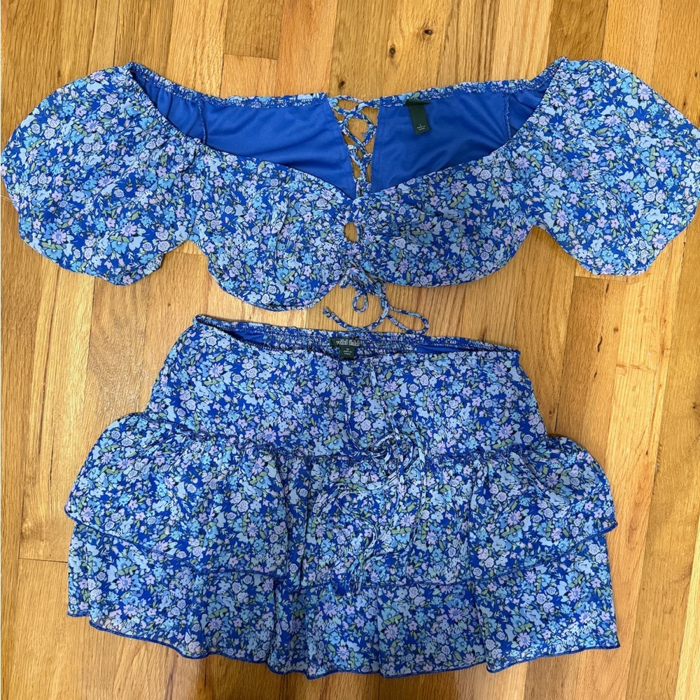 Wild Fable Blue Floral Set